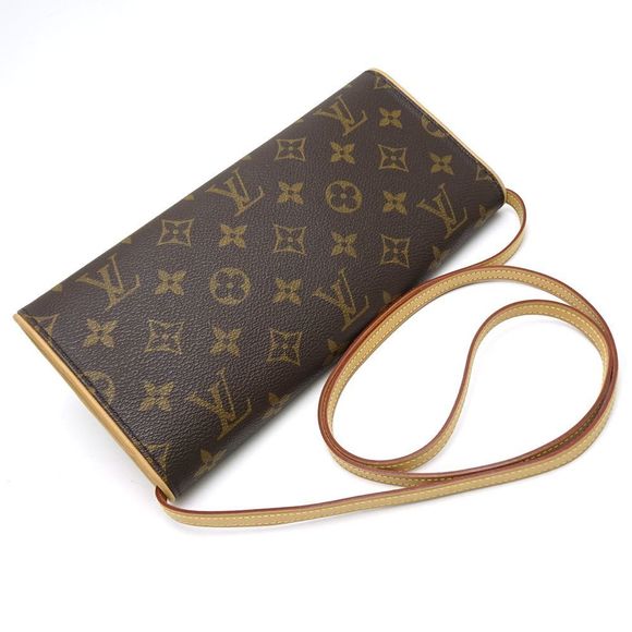 Louis Vuitton Monogram Pochette Twin GM Brown 2WAY Bag - Picture 4 of 8
